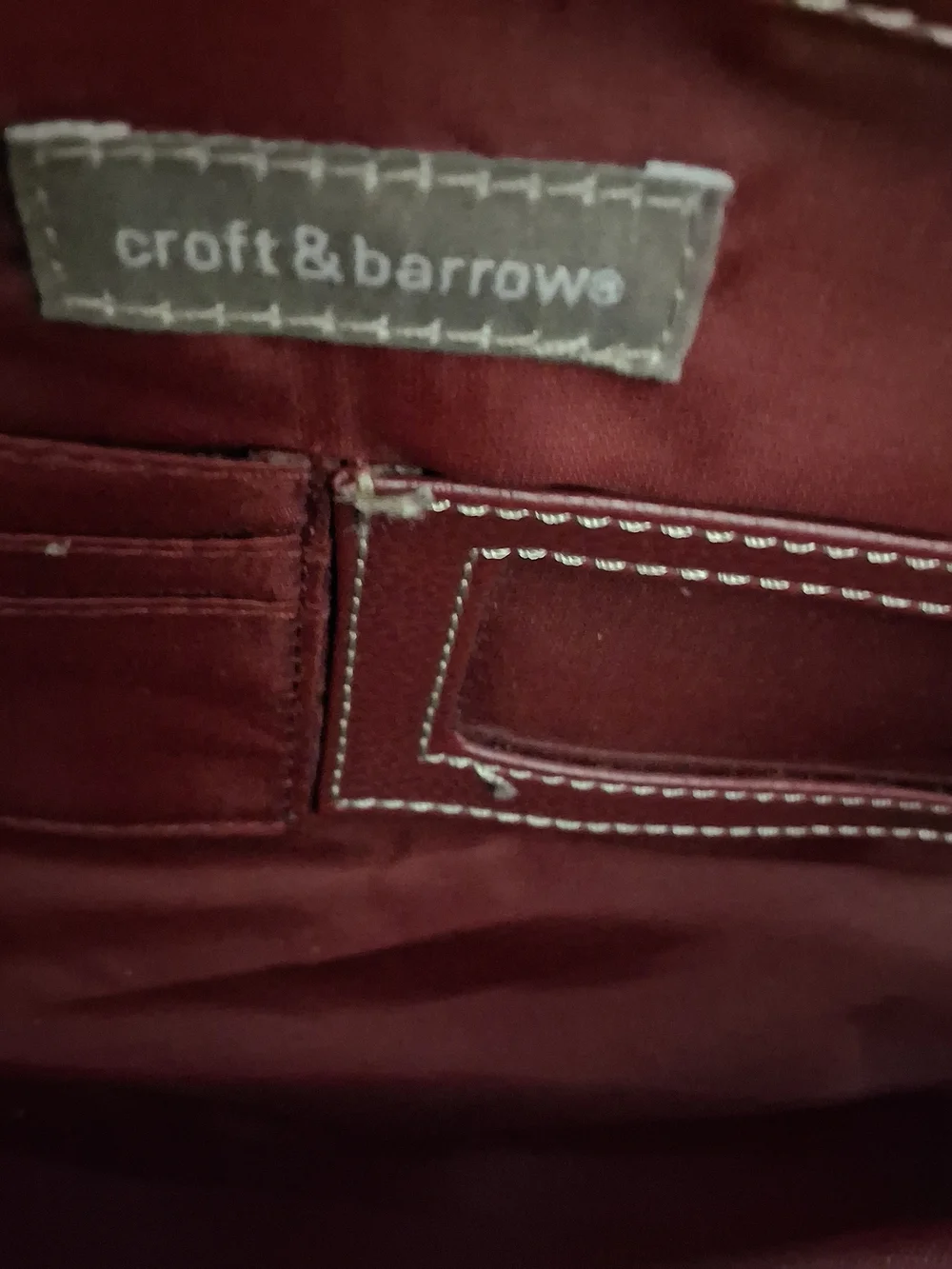 Women's Croft & Barrow Burgundy Leather Tote Bag - Stylish Everyday Shoulder Bag